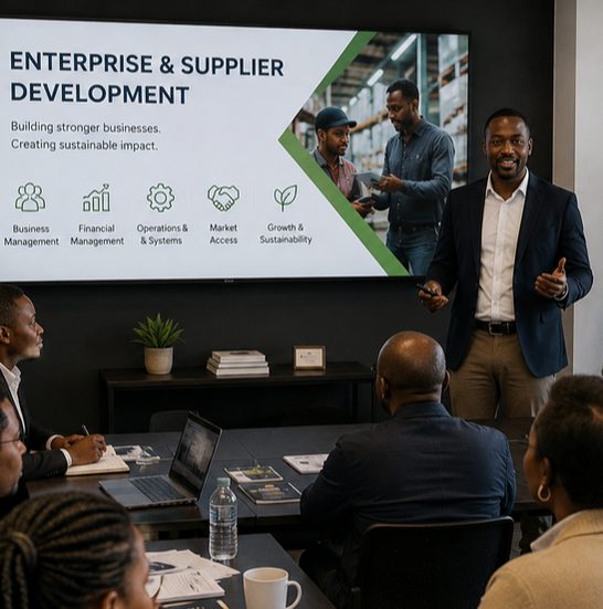 Business owners in a supplier development session